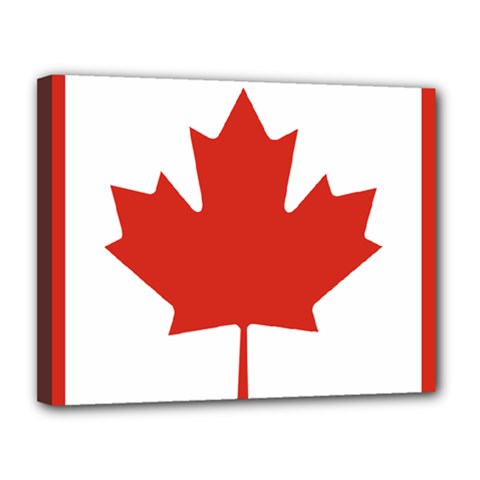 National Flag Of Canada Canvas 14  X 11  (stretched) by abbeyz71