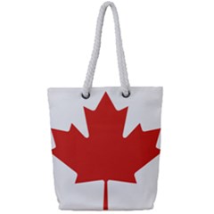 National Flag Of Canada Full Print Rope Handle Tote (small) by abbeyz71