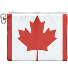 National Flag Of Canada Canvas Cosmetic Bag (xxxl) by abbeyz71