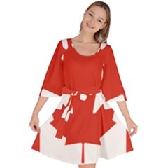 National Flag Of Canada Velour Kimono Dress by abbeyz71