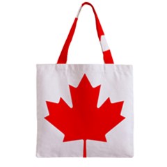 National Flag Of Canada Zipper Grocery Tote Bag by abbeyz71