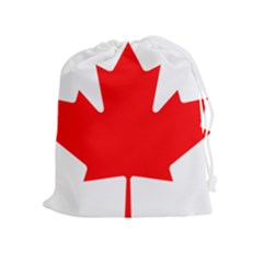 National Flag Of Canada Drawstring Pouch (xl) by abbeyz71