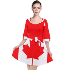 National Flag Of Canada Velour Kimono Dress by abbeyz71