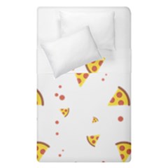 Pizza Pattern Pepperoni Cheese Funny Slices Duvet Cover Double Side (single Size) by genx