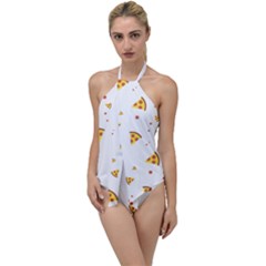 Pizza Pattern Pepperoni Cheese Funny Slices Go With The Flow One Piece Swimsuit by genx