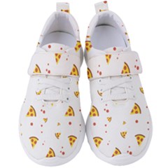 Pizza Pattern Pepperoni Cheese Funny Slices Women s Velcro Strap Shoes by genx