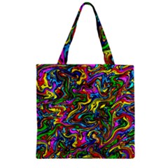 Graffiti 3 2 Zipper Grocery Tote Bag by ArtworkByPatrick