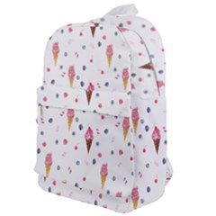 Ice Cream Cones Watercolor With Fruit Berries And Cherries Summer Pattern Classic Backpack