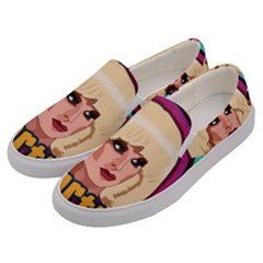 Katya Zamolodchikova Logo Men s Canvas Slip Ons by milliahood