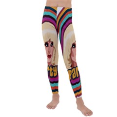 Katya Zamolodchikova Logo Kids  Lightweight Velour Leggings by milliahood