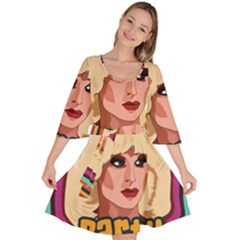 Katya Zamolodchikova Logo Velour Kimono Dress by milliahood