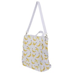 Yellow Banana And Peels Pattern With Polygon Retro Style Crossbody Backpack by genx