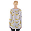 Yellow Banana and peels pattern with polygon retro style Tie Up Tee View2