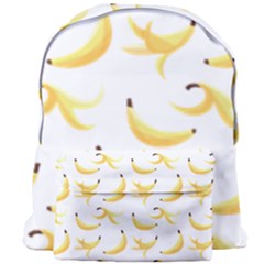 Yellow Banana And Peels Pattern With Polygon Retro Style Giant Full Print Backpack by genx