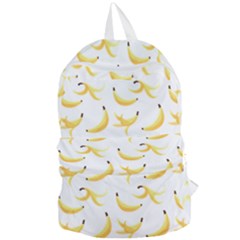 Yellow Banana And Peels Pattern With Polygon Retro Style Foldable Lightweight Backpack by genx
