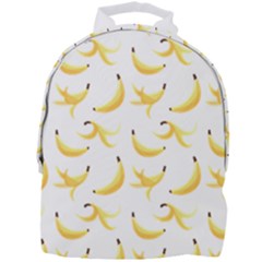 Yellow Banana And Peels Pattern With Polygon Retro Style Mini Full Print Backpack by genx