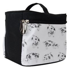 Pigs Handrawn Black And White Square13k Black Pattern Skull Bats Vintage K Make Up Travel Bag (small) by genx