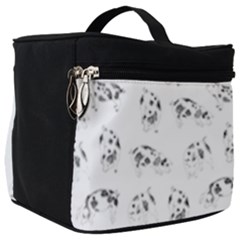 Pigs Handrawn Black And White Square13k Black Pattern Skull Bats Vintage K Make Up Travel Bag (big) by genx