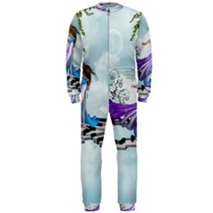 Cute Fairy Dancing On A Piano Onepiece Jumpsuit (men)  by FantasyWorld7