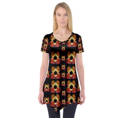 Sweets And  Candy As Decorative Short Sleeve Tunic  by pepitasart