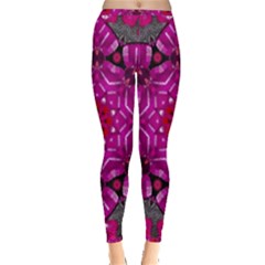 Sweet As Candy Can Be Inside Out Leggings by pepitasart