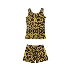 Leopard Stylise Kids  Boyleg Swimsuit by ArtworkByPatrick