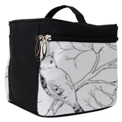 Birds Hand Drawn Outline Black And White Vintage Ink Make Up Travel Bag (small) by genx