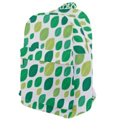 Leaves Green Modern Pattern Naive Retro Leaf Organic Classic Backpack by genx
