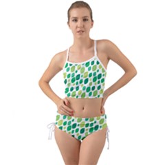 Leaves Green Modern Pattern Naive Retro Leaf Organic Mini Tank Bikini Set by genx