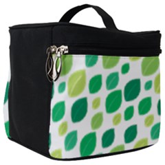 Leaves Green Modern Pattern Naive Retro Leaf Organic Make Up Travel Bag (big) by genx