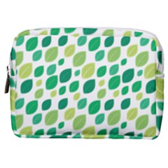 Leaves Green Modern Pattern Naive Retro Leaf Organic Make Up Pouch (medium) by genx