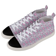 Seamless Pattern Background Men s Mid-top Canvas Sneakers