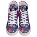 Abstract Background Graphic Space Women s Hi-Top Skate Sneakers View1
