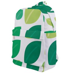 Leaves Green Modern Pattern Naive Retro Leaf Organic Classic Backpack by genx