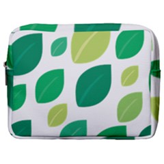 Leaves Green Modern Pattern Naive Retro Leaf Organic Make Up Pouch (large) by genx