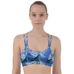 Cute Fairy In The Sky Line Them Up Sports Bra by FantasyWorld7