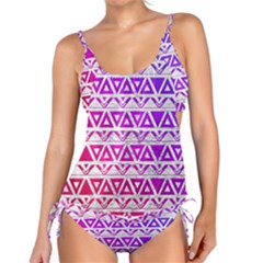 Fancy Tribal Pattern Tankini Set