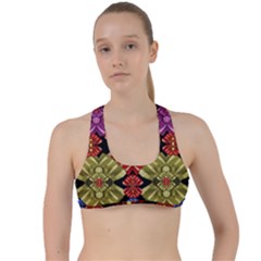 Candy To Sweetest Festive Love Criss Cross Racerback Sports Bra by pepitasart