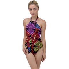 Candy To Sweetest Festive Love Go With The Flow One Piece Swimsuit by pepitasart