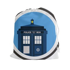 Doctor Who Tardis Drawstring Pouch (xxl) by Sudhe