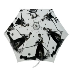 Japan Samurai Drawing   Warrior Mini Folding Umbrellas