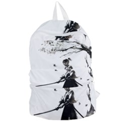 Japan Samurai Drawing   Warrior Foldable Lightweight Backpack