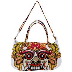 Bali Barong Mask Euclidean Vector Chiefs Face Removal Strap Handbag by Sudhe