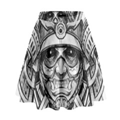 Drawing Samurai Tattoo Sketch Japanese Samurai High Waist Skirt by Sudhe