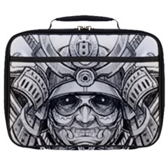 Drawing Samurai Tattoo Sketch Japanese Samurai Full Print Lunch Bag by Sudhe