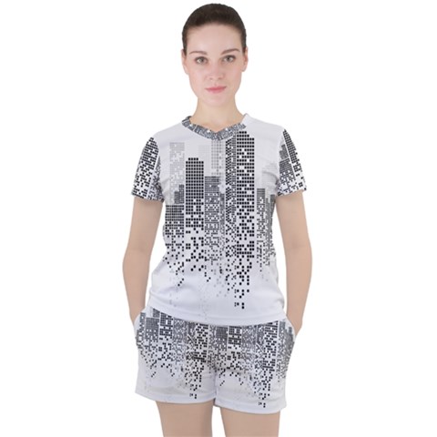 Division A Collection Of Science Fiction Fairytale Women s Tee And Shorts Set by Sudhe