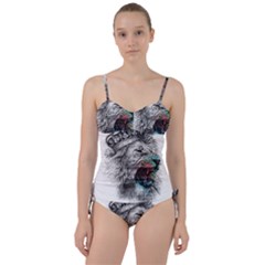 Lion King Head Sweetheart Tankini Set by Sudhe