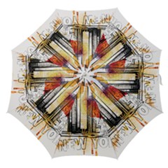 New York City Skyline Vector Illustration Straight Umbrellas