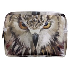 Vector Hand Painted Owl Make Up Pouch (medium) by Sudhe