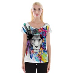 Art Drawing Poster Painting The Lion King Cap Sleeve Top by Sudhe